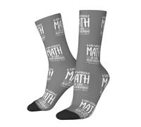 HACXZ Calzini Una giornata senza matematica è come scherzare, calzini in cotone comodi e originali, calzini casual divertenti, idea regalo