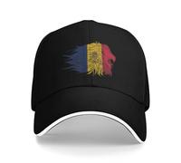 HACXZ Cappellino da Baseball Chad con Bandiera del Ciad e Leone, Regolabile, Unisex, Casual, Stile papà, con Stampa della Bandiera sul Davanti, in Poliestere Traspirante, Ideale per Sport all'Aria