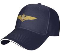 HACXZ Cappellino da Baseball Regolabile da Uomo e Donna con Ali da Pilota di Aviatore navale.