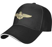 HACXZ Cappellino da Baseball Regolabile da Uomo e Donna con Ali da Pilota di Aviatore navale.