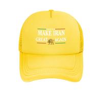 HACXZ Cappello a Rete Make Iran Great Again per Uomo e Donna, Nero P13