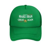 HACXZ Cappello a Rete Make Iran Great Again per Uomo e Donna, Nero P13