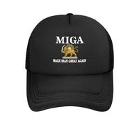 HACXZ Cappello a Rete per Uomo e Donna Make Iran Great Again Nero P49
