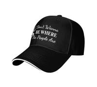 HACXZ Cappello da Baseball Non Voglio Stare Dove c'è la Gente