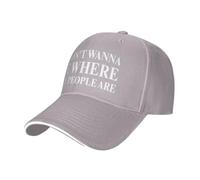 HACXZ Cappello da Baseball Non Voglio Stare Dove c'è la Gente