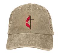 HACXZ Cappello da Cowboy della Chiesa metodista Unita, Cappellini da Baseball Vintage Regolabili da Uomo e Donna, s