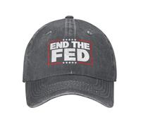 HACXZ Cappello End The Fed, Cappello Stop The Fed Trucker, Berretto da Baseball Regolabile per Uomo e Donna