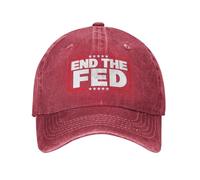 HACXZ Cappello End The Fed, Cappello Stop The Fed Trucker, Berretto da Baseball Regolabile per Uomo e Donna