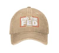HACXZ Cappello End The Fed, Cappello Stop The Fed Trucker, Berretto da Baseball Regolabile per Uomo e Donna