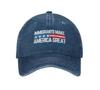 HACXZ Cappello Gli immigrati Rendono Grande l'America Siamo Tutti immigrati Cappello per Uomo e Donna Nero