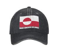 HACXZ Cappello Make America Go Away per Uomo, Cappelli Anti Baseball della Groenlandia, Cappello Make America Go Away