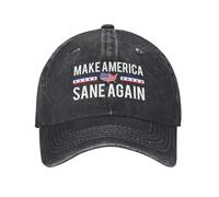 HACXZ Cappello Make America Sane Again per Uomo e Donna, Modello Trucker Vintage in Denim
