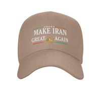 HACXZ Cappello Miga Make Iran Great Again da Camionista per Uomo e Donna, Nero K19