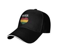 HACXZ Cappello per Il Mese della Storia Nera, Classico Berretto da Baseball Regolabile, Modello da Camionista per Uomo e Donna, Nero.