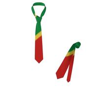 HACXZ Cravatta con sfumatura di colore della bandiera della Repubblica del Congo, orgoglio patriottico, cravatta per paese