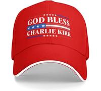 HACXZ Dio benedica Charlie Kirk Cappello Riposa in Pace Charlie Kirk Cappello da Baseball Cappello da Camionista da papà