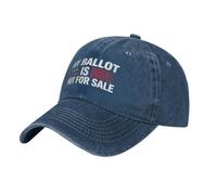 HACXZ Il Mio Biglietto elettorale è in Vendita - Cappello di Cotone Blu Navy per Le Elezioni di metà mandato del 2026