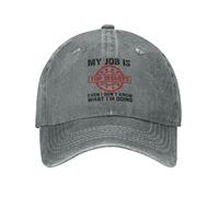 HACXZ Il Mio Lavoro è Top Secret, nemmeno io so Cosa STO Facendo. Cappello da Uomo e Donna, Berretto da Baseball Lavato, Cappello da Camionista Divertente da papà.