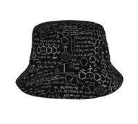 HACXZ Illustrazione Astratta di Scienza e Chimica, Sfondo 3D, Cappelli a Secchiello con Stampa Glitterata per Il Giorno di San Patrizio, Cappello Estivo da Sole per Spiaggia, Sport e Viaggi