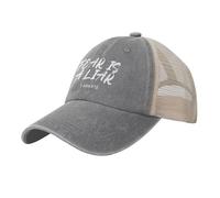 HACXZ La Paura è Una bugiarda 1 Giovanni 4:18 Cappelli da Camionista in Rete da Cowboy Cappellini da Baseball Regolabili per Uomo e Donna Cappello da papà, Nero
