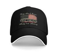HACXZ Non Sanno Cosa Cazzo Stanno Facendo Cappello da Baseball per Uomo e Donna Nero