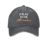 HACXZ Prega per Il Cappello a Colombia Dio benedica la Colombia Cappello Forte per Uomo e Donna Nero