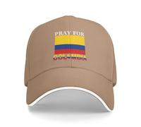 HACXZ Prega per Il Cappello a Colombia Dio benedica la Colombia Cappello Forte per Uomo e Donna Nero