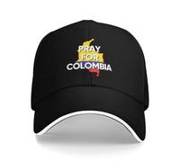 HACXZ Prega per Il Cappello a Colombia Dio benedica la Colombia Cappello Forte per Uomo e Donna Nero