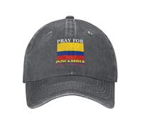 HACXZ Prega per Il Cappello a Colombia Dio benedica la Colombia Cappello Forte per Uomo e Donna Nero
