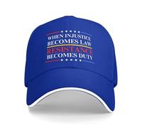 HACXZ Quando l'ingiustizia Diventa Legge, la Resistenza Diventa dovere. Cappello da Baseball.