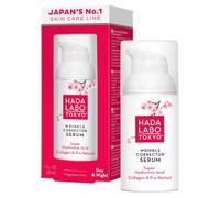 Hada Labo Tokyo Red Antirughe, siero per giorno e notte, super acido ialuronico, anti-invecchiamento, idratante, 1 x 30 ml