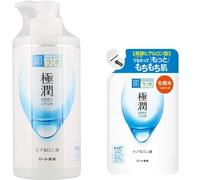 Hadalabo Gokujyun Lozione Idratante Super Ialuronico, Pompa Grande Capacità 400 ml & Ricarica 170 ml, Made in Japan