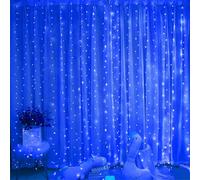 HADAVAKA LED Light Curtain, USB Curtain Fairy Lights Indoor/Outdoor, Backdrop Window Curtain Lights 8 Modes With Hooks, for Party Decoration Bedroom Wedding Birthday Garden Window (Blue,3 * 2M)