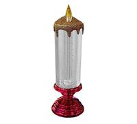 HADAVAKA Natale Swirling Glitter Electronic Led Candle Lights Usb Ricaricabile Colore Cambia Candele Senza Fiamma Per Xmas Party Wedding Holiday Home Decoration (Red)