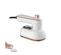 HADAVAKA Portable Mini Steam Iron, Handheld 180° Rotatable Professional Small Ironing, Steamer Iron for Clothes, Professional Micro Steam Iron, Handheld Garment Steamer for Home And Travel (White)
