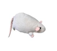 HADAVAKA Rat Plush, Soft Stuffed Animal With Ultra-Soft Cozy Fabric, Large Size Fluffy, Realistic Cute Rats Pillow, Bed Sofa And Warm Home Room Decor (Beige White,Total length 55cm)