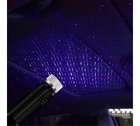 HADAVAKA Romantic USB Auto Roof Lights, Portable Star Projector Decorations, Star Night Light, Interior Lighting, LED Car Lights Projector, Plug and Party, for Car/Home/Party (Blue)