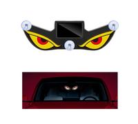 HADAVAKA Solar Led Eye-Shaped Rear Window Decor Light, with Adjustable Flashing Modes & Vibration Sensor, Suction Mount for Car & Camper Window Decoration (Style 3)
