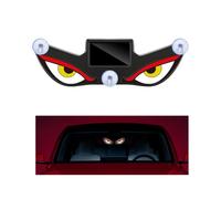 HADAVAKA Solar Led Eye-Shaped Rear Window Decor Light, with Adjustable Flashing Modes & Vibration Sensor, Suction Mount for Car & Camper Window Decoration (Style 2)