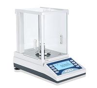 HADECOLL Bilancia analitica Elettronica ad Alta precisione con Display e paravento, accuratezza di 0,0001 g, conversione in 4 unità, Ideale per la pesatura di Gioielli e Materiali medicinali.