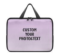 hadefa Borsa per laptop personalizzata - Borsa portatile per laptop con design personalizzato di immagini/testi - diverse dimensioni (10", 12", 13", 15", 17") - per lavoro, viaggi e uso quotidiano,