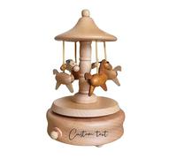 hadefa Carillon personalizzato Carosello Carillon di legno, Nome personalizzato Carving Carillon di legno, Compleanno, San Valentino, Natale Laurea Decorazione della casa