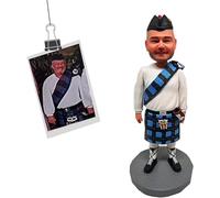 hadefa Personalizzato Bobble-Heads-Figurine Bambola Personalizzata, Bella Piccola Bambina Personalizzata Bobble Head-figura regalo di scultura personalizzata fatta a mano (1 persone)