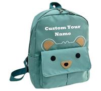 hadefa Zaino su ordinazione, zaino personalizzato del computer portatile con il nome/testo del ricamo per il regalo dei bambini, Stile 2, custom, classico