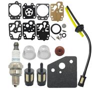 HAdfEV Accessori per Tosaerba Kit di Riparazione carburatore, Tubo dell'olio Adatto for Hon GX35 GX25 HHB25 HHH25 K20-WY K10-WYJ, Membrana del carburatore, Guarnizione, ago, Parti for Motosega