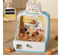 Hadghdf Gioco da tavolo a forma di dinosauro, sparatutto arcade elettronico con display del punteggio, macchina sportiva a forma di dinosauro, mini palline e monete, giocattolo (Bear,Battery)