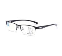 HADIIH Occhiali da Lettura multifocali Che bloccano la Luce Blu, Lettori alla Moda Anti Raggi UV affaticamento degli Occhi (Color : Black, Size : +2.5)