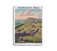 Hadrian's Wall - Poster retrò in metallo, stile retrò, decorazione da parete per bar, grotte, bar, famiglia, garage, 30 x 40 cm