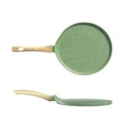 HADTILHXW Padella In Pietra Maifan For Bistecca, Frittelle, Frittata, Antiaderente, For La Colazione, Fornello A Induzione, Gas, Teglia Da Forno A Mille Strati(Green 8 inch)