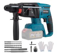 Haedswer 2,5J Tassellatore a Batteria, Trapano a Percussione, Motore Senza Spazzole, SDS-plus, Martello Perforatore a Batteria per Cemento, Muratura, Pareti (Nessuna batteria)